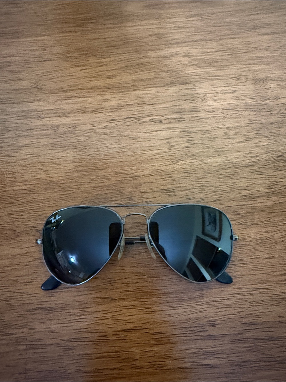 Ray-Ban Women’s Aviator Sunglasses - Black Lenses, Silver Frame